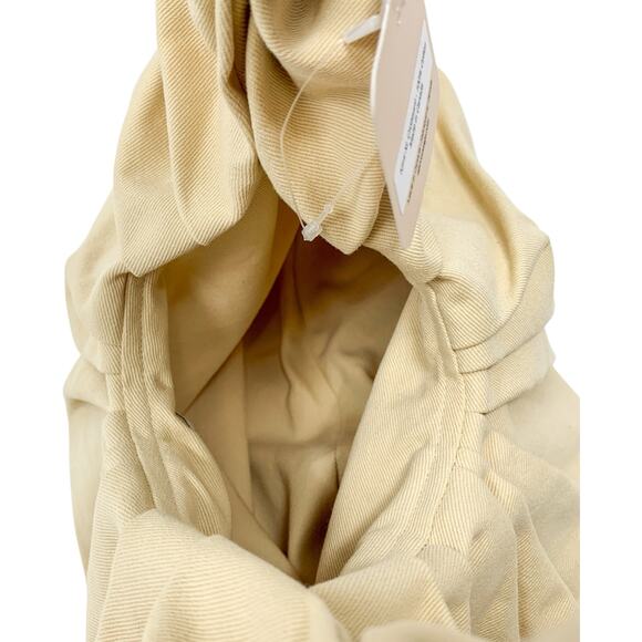 A Bronze Age XL Kimi Sand Cream Cotton Canvas Croissant Shoulder Bag - Picture 5 of 8